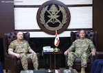 LEBANON – General Erik Kurilla, U.S. Central Command commander, met with Gen. Joseph Aoun, Armed Forces Commander of Lebanon, May 20. 
The leaders reaffirmed cooperation between the two nations’ militaries, supporting the shared training and logistic goals of their forces, and countering threats in the region.
During the visit, a military cooperation agreement was reached and signed between the Lebanese government and the United States to further maintain security, stability and border protection in the region.