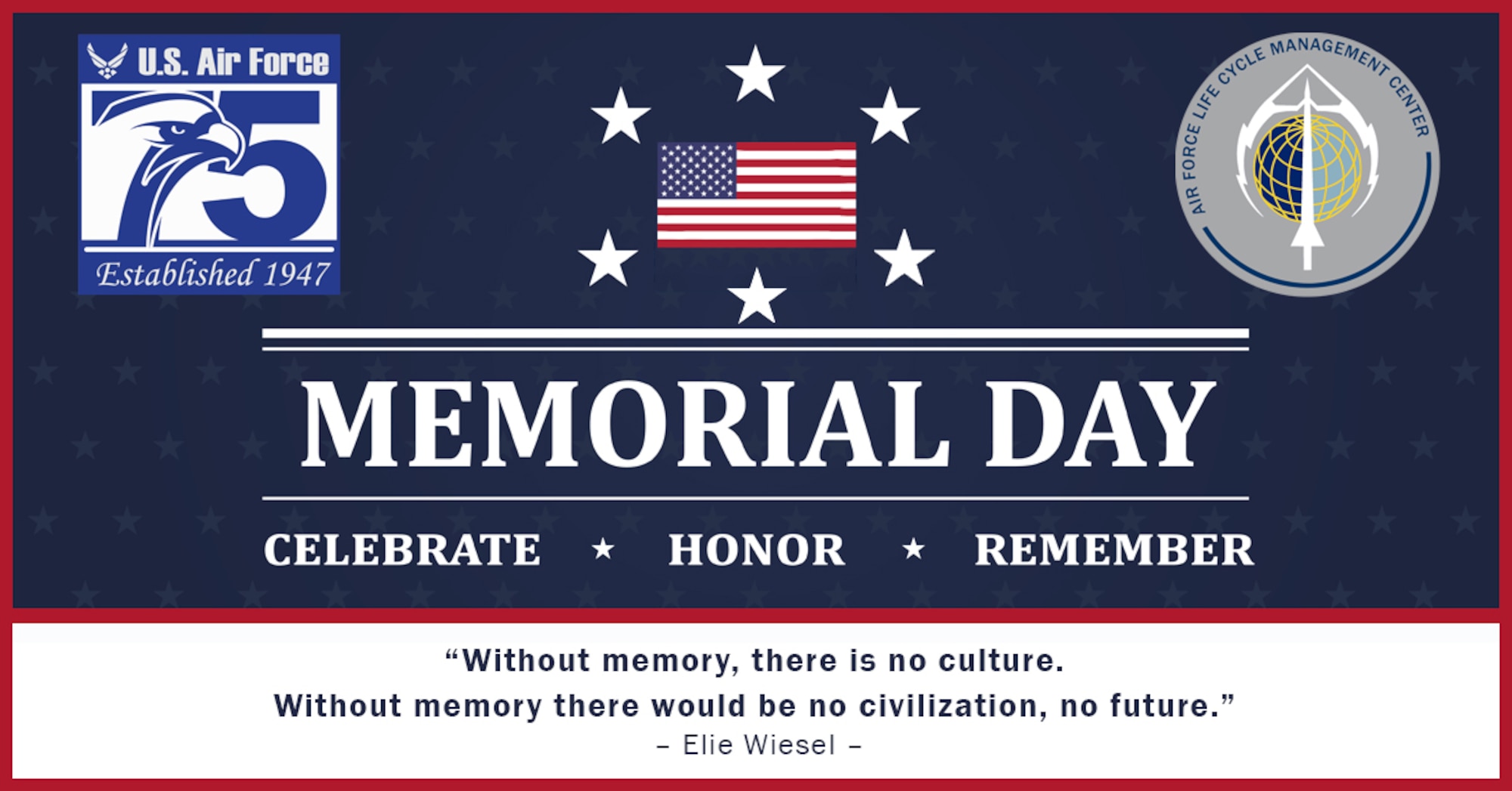 AFLCMC Commander's Memorial Day message > Air Force Life Cycle