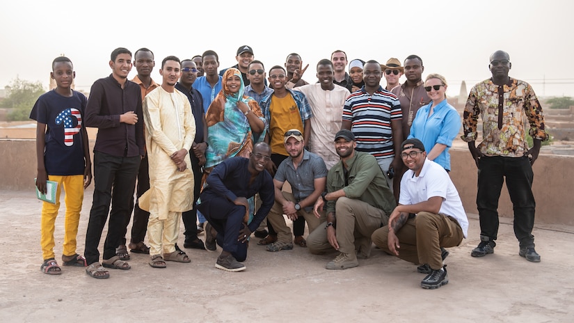 Enduring partnership: U.S. Soldiers create English discussion group in Niger