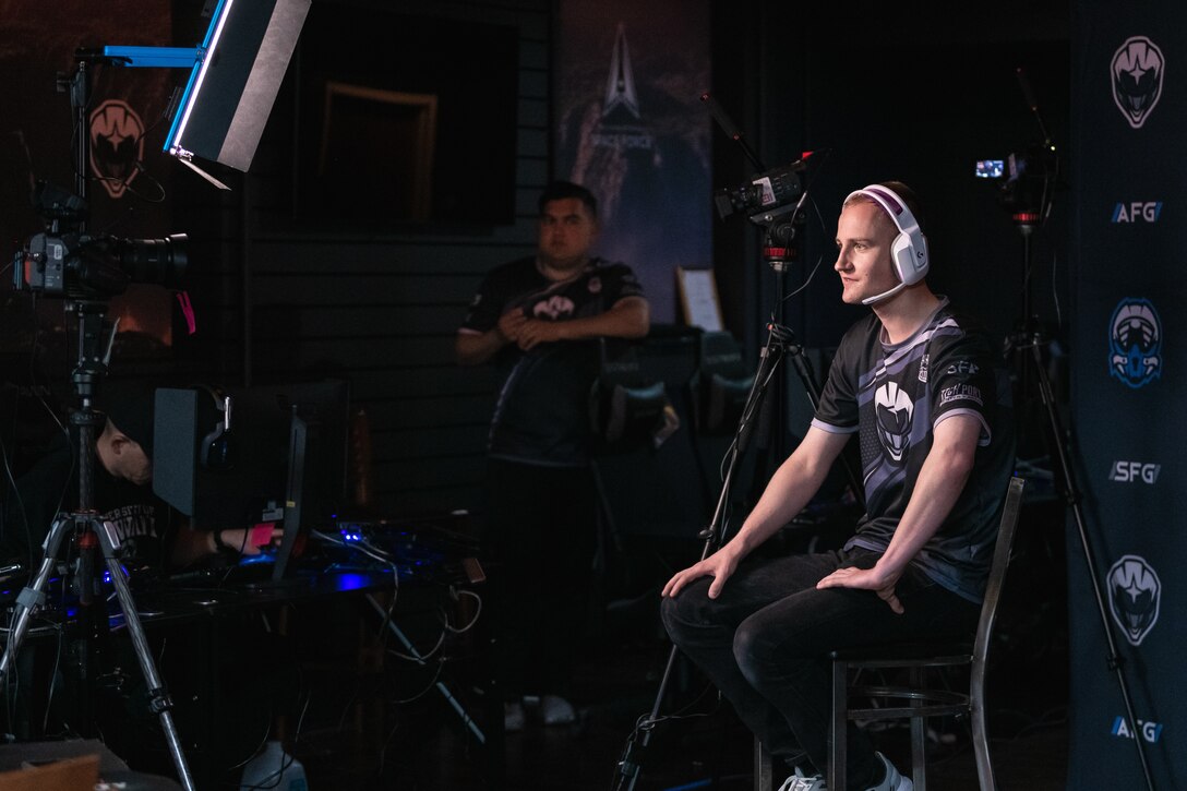 U.S. Air Force and U.S. Space Force gaming teams compete in the Department of the Air Force Halo championships at Patrick Space Force Base, Fla., May 21, 2022. The top teams from the Spring season of the DAF Gaming competed at PSFB for a chance to represent the USAF and the USSF at FORCECON 2022, the Armed Forces Sports Halo Championship, and the first ever U.S. government esports event. (U.S. Space Force photo by Senior Airman Thomas Sjoberg)