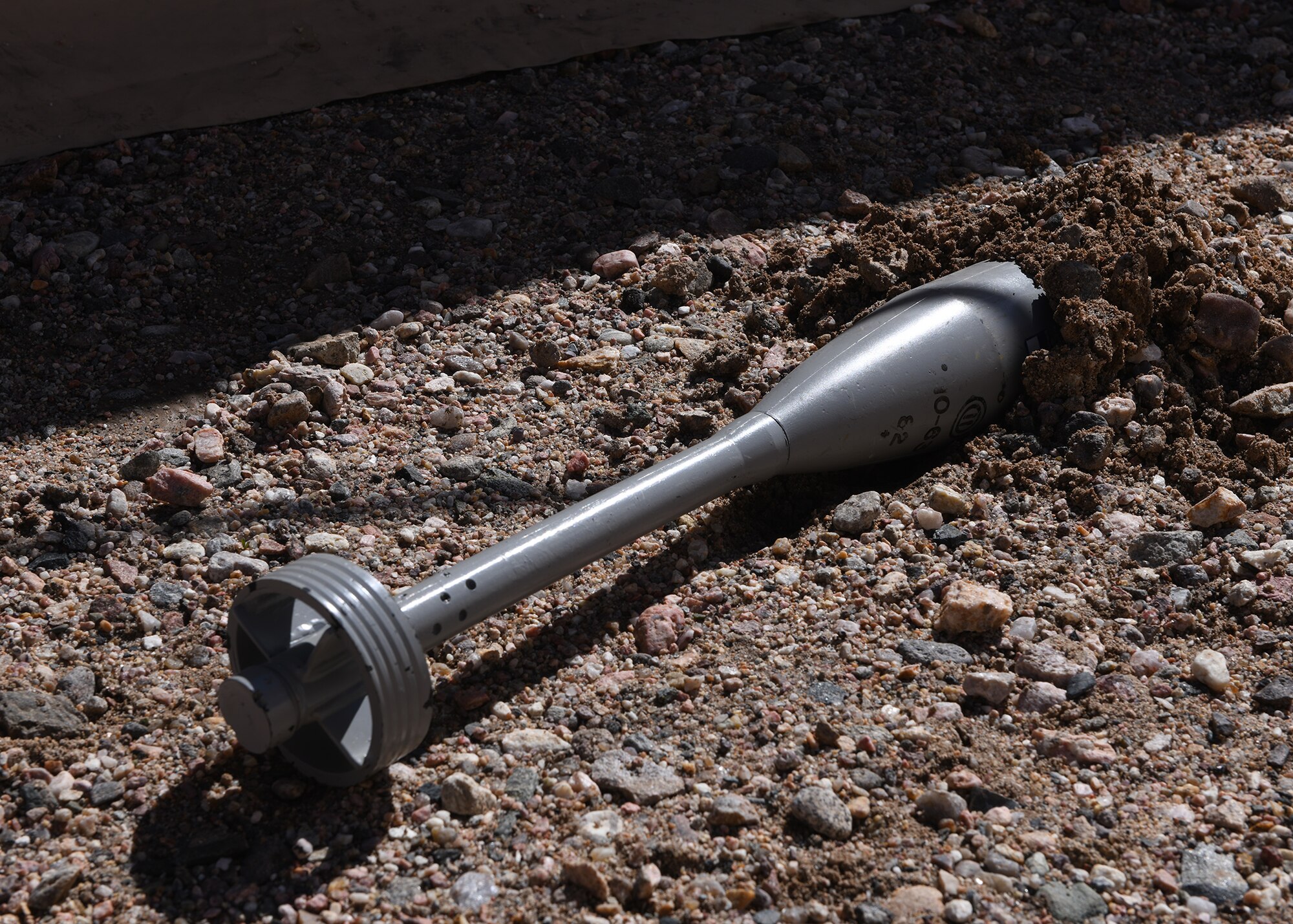 UXO in dirt