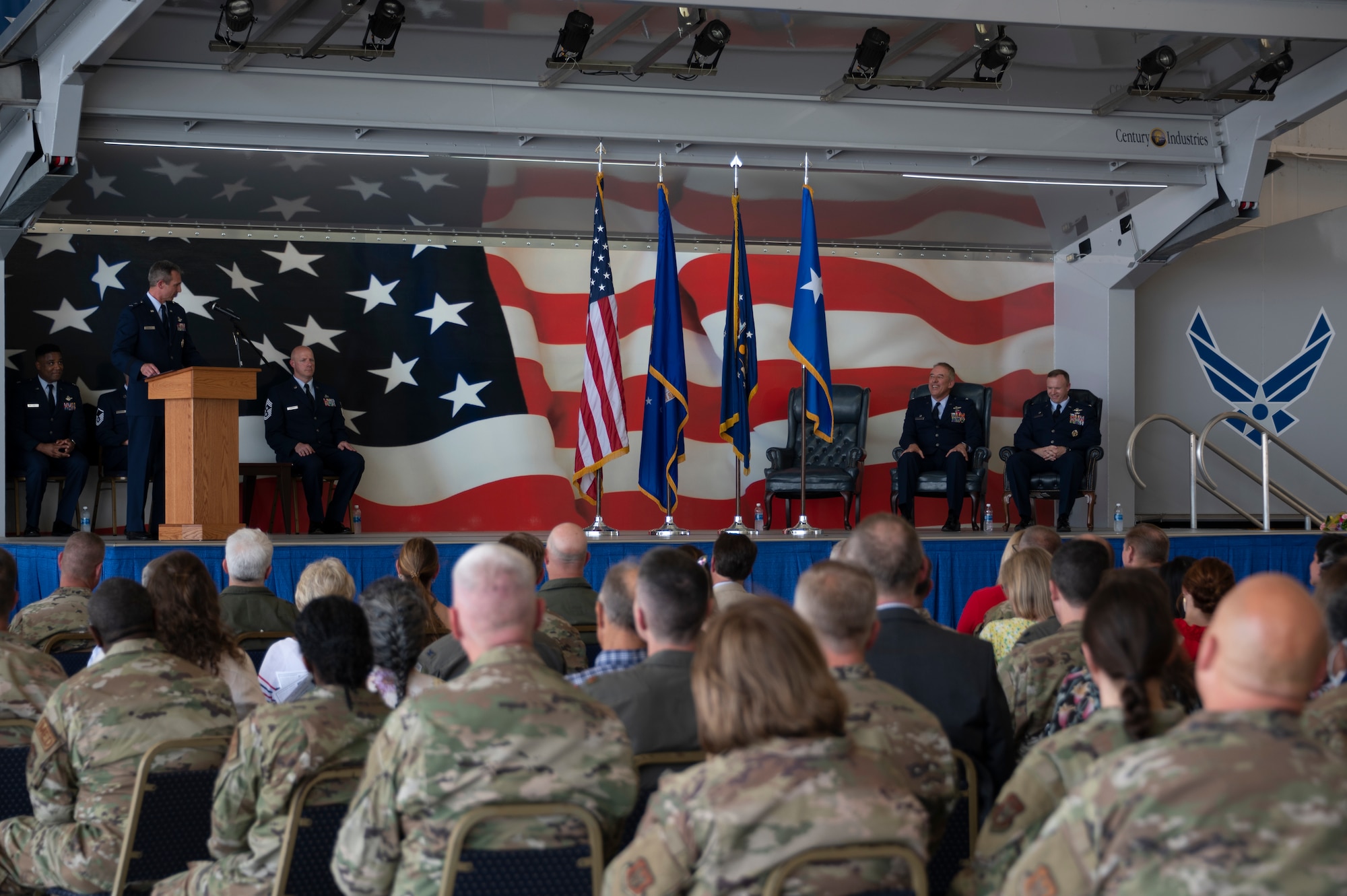 Photo of change of command ceremony