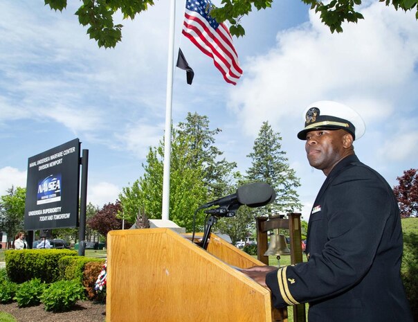 NAVSTA chaplain brings message of remembering America’s past, improving future to Division Newport Memorial Day ceremony