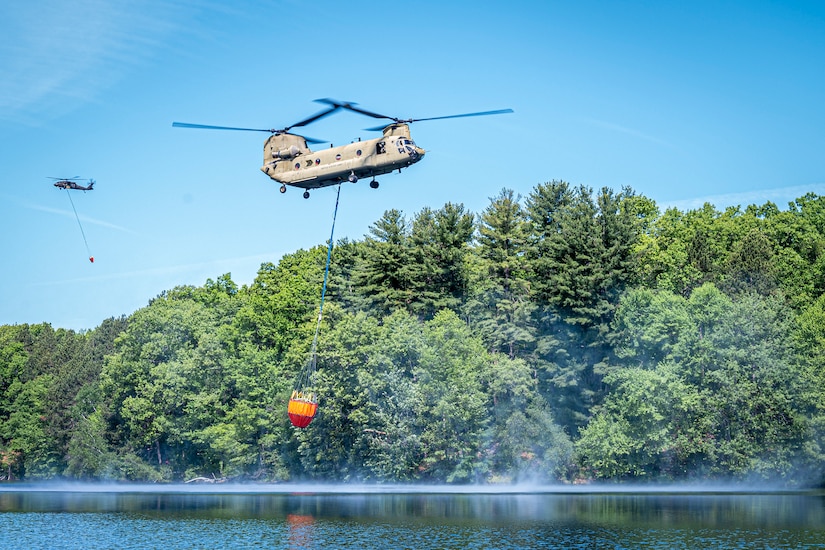 CTNG, Westover Fire Department conduct first-ever joint aerial firefighting training