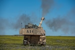 The Idaho Army National Guard’s 1st of the 148th Field Artillery Regiment conducted live-fire training using the M109A6 Paladin and more than 80 high explosive rounds during its annual training at the Orchard Combat Training Center May 12-27, 2022. Training included its first live-fire exercise using the U.S. Army’s modernized M1156 Precision Guidance Kit, a GPS smart fuze attachment that enabled the battalion to convert its existing 155 mm artillery shells into smart weapons and improve target trajectory.