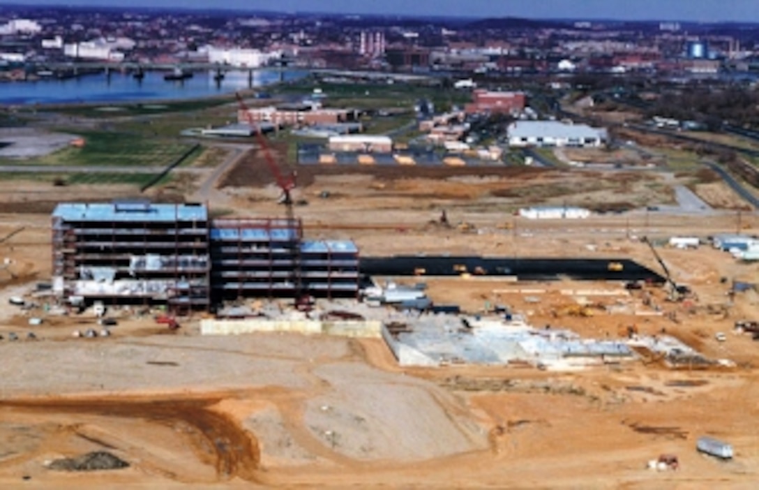 Image of the DIA building being built.