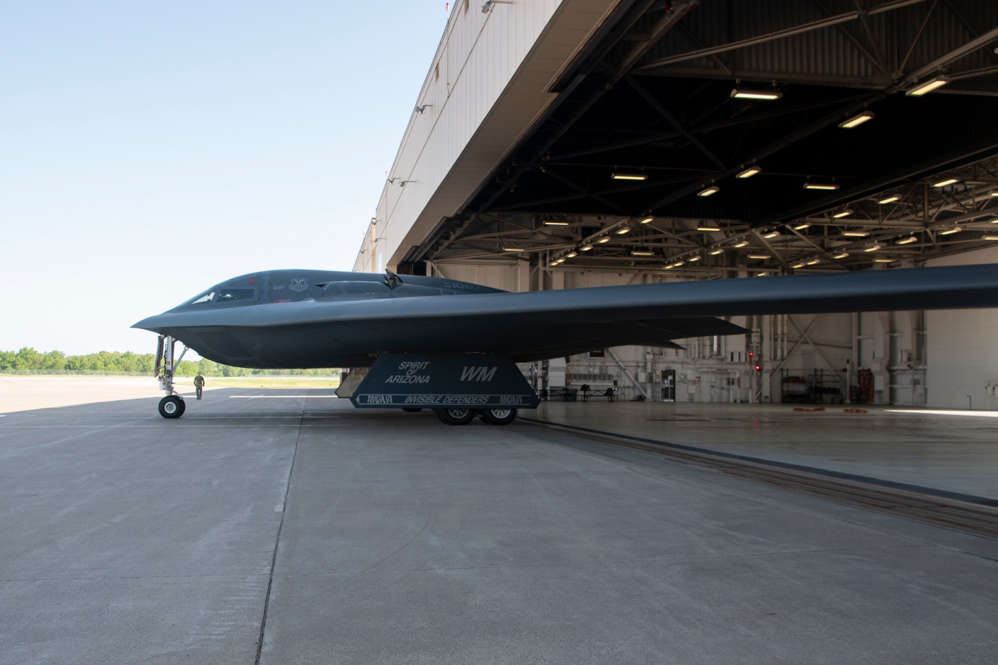 Lt. Gen. Michael A. Loh, Air National Guard director, taxis a B-2 Spirit