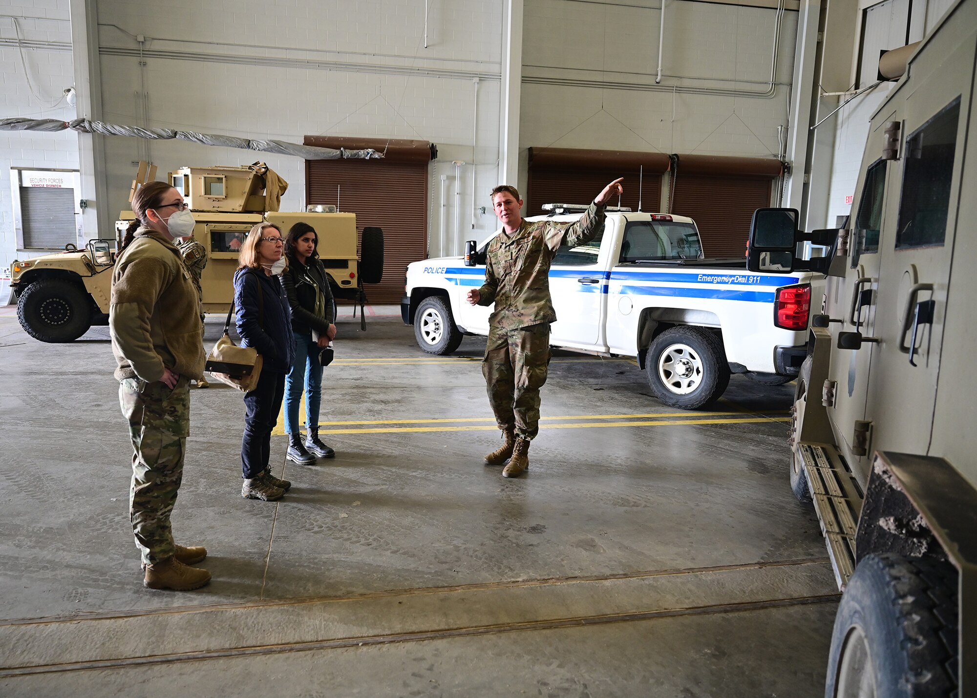 tour of vehicle section in security forces