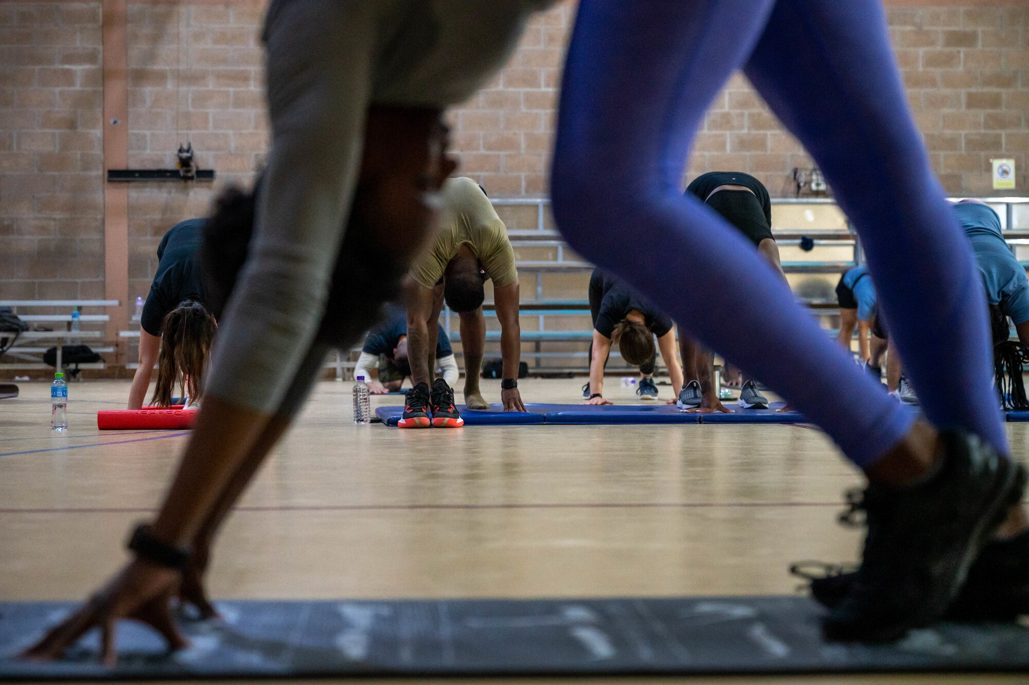 High-intensity interval training (HIIT) is one of various classes held at Ali Al Salem’s Flex Fitness Center to ensure service members and coalition partners stay fit to fight and can perform mission.