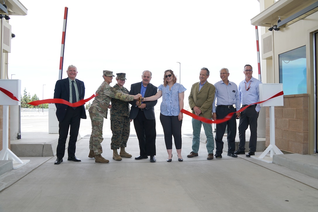 DLA Installation Management San Joaquin Officially cuts ribbon at new access control point complex