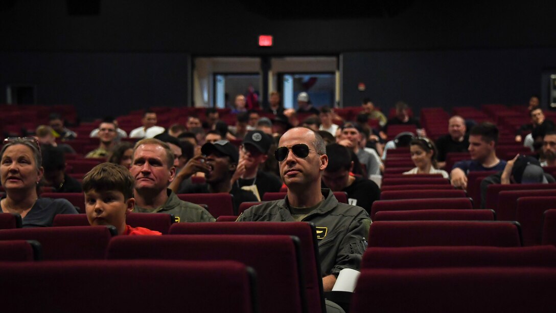 Top Gun: Maverick at base theater