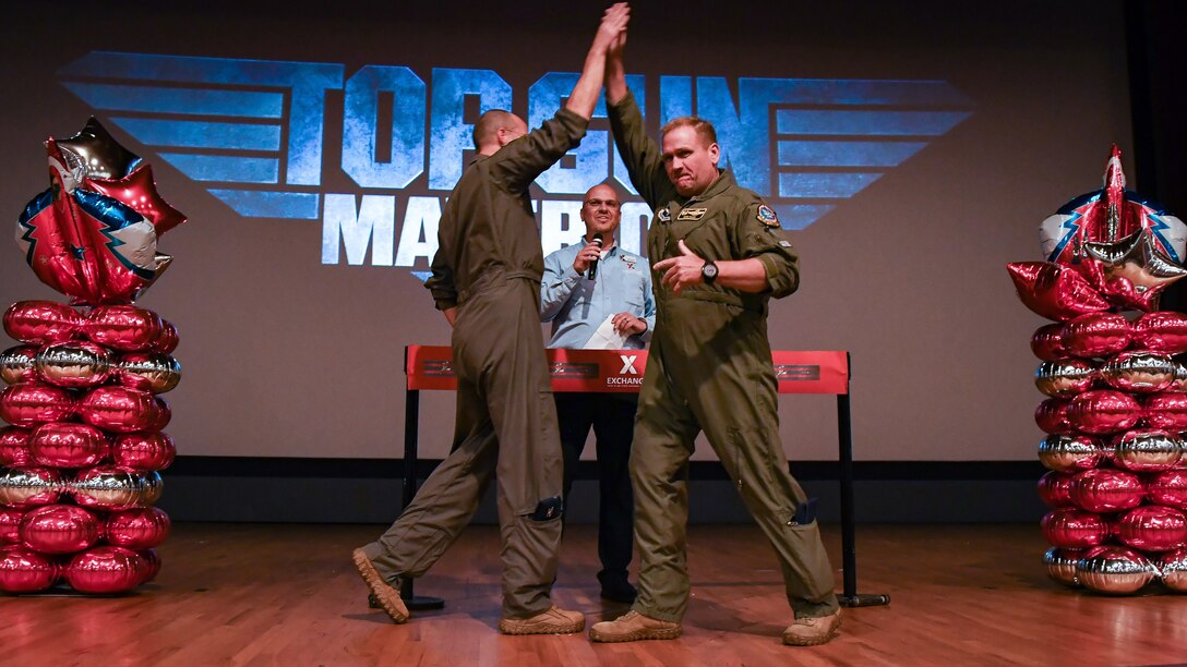 Top Gun: Maverick at base theater