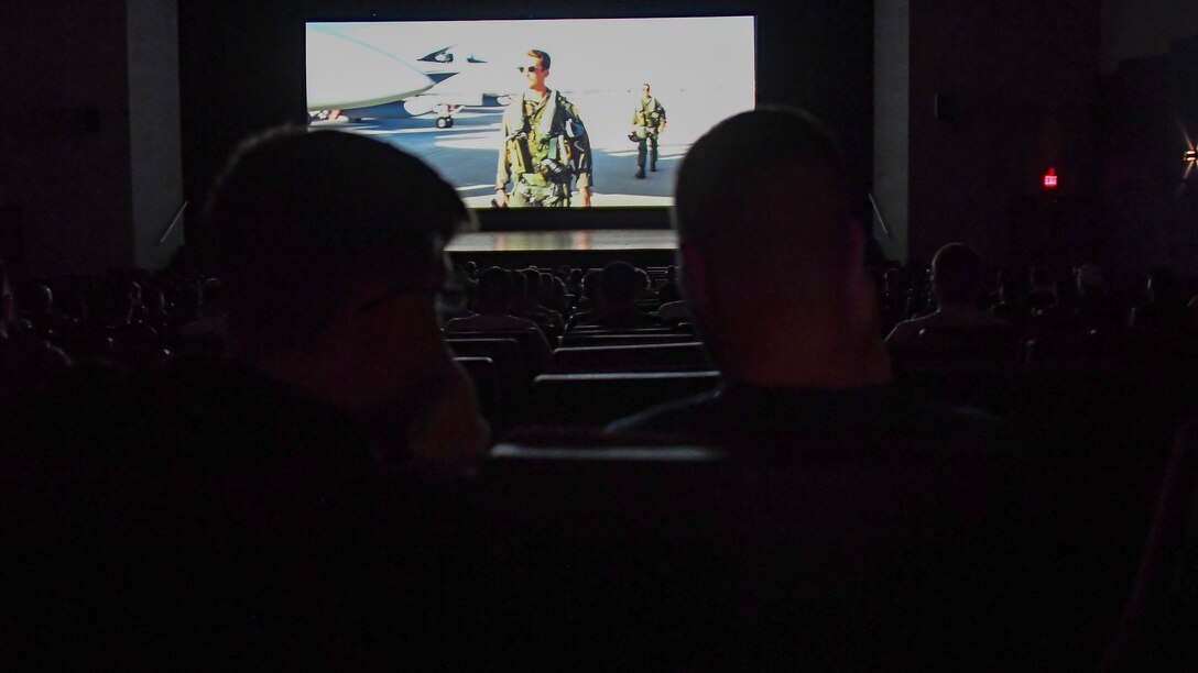 Top Gun: Maverick at base theater