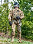 Capt. Noah Russell, 341st Operational Medical Readiness Squadron flight medic, waits for a UH-N1 Huey to pick him up during a search and rescue exercise May 24, 2022, over the Highwood Mountains near Great Falls, Mont.