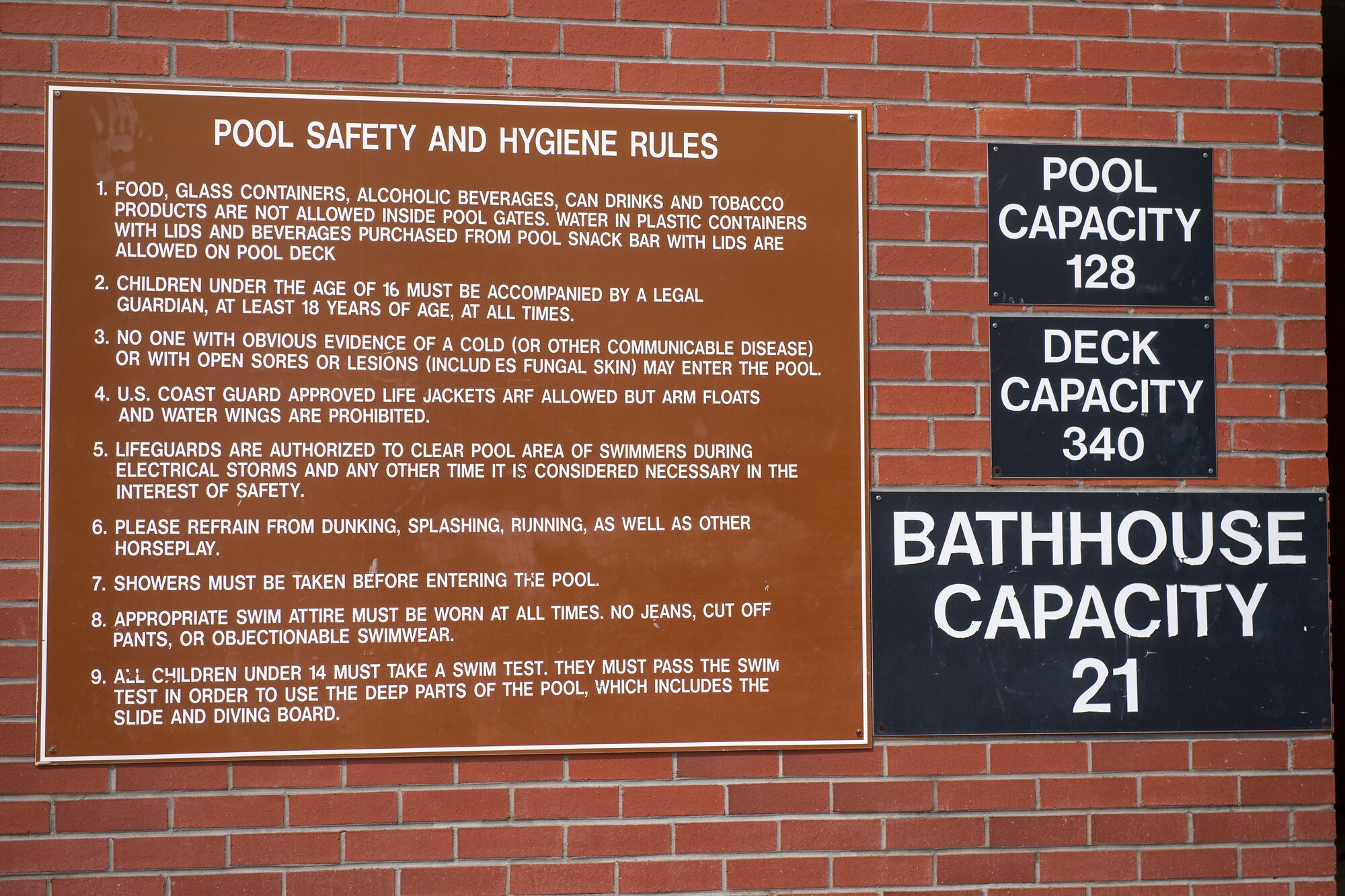 Pool safety rules