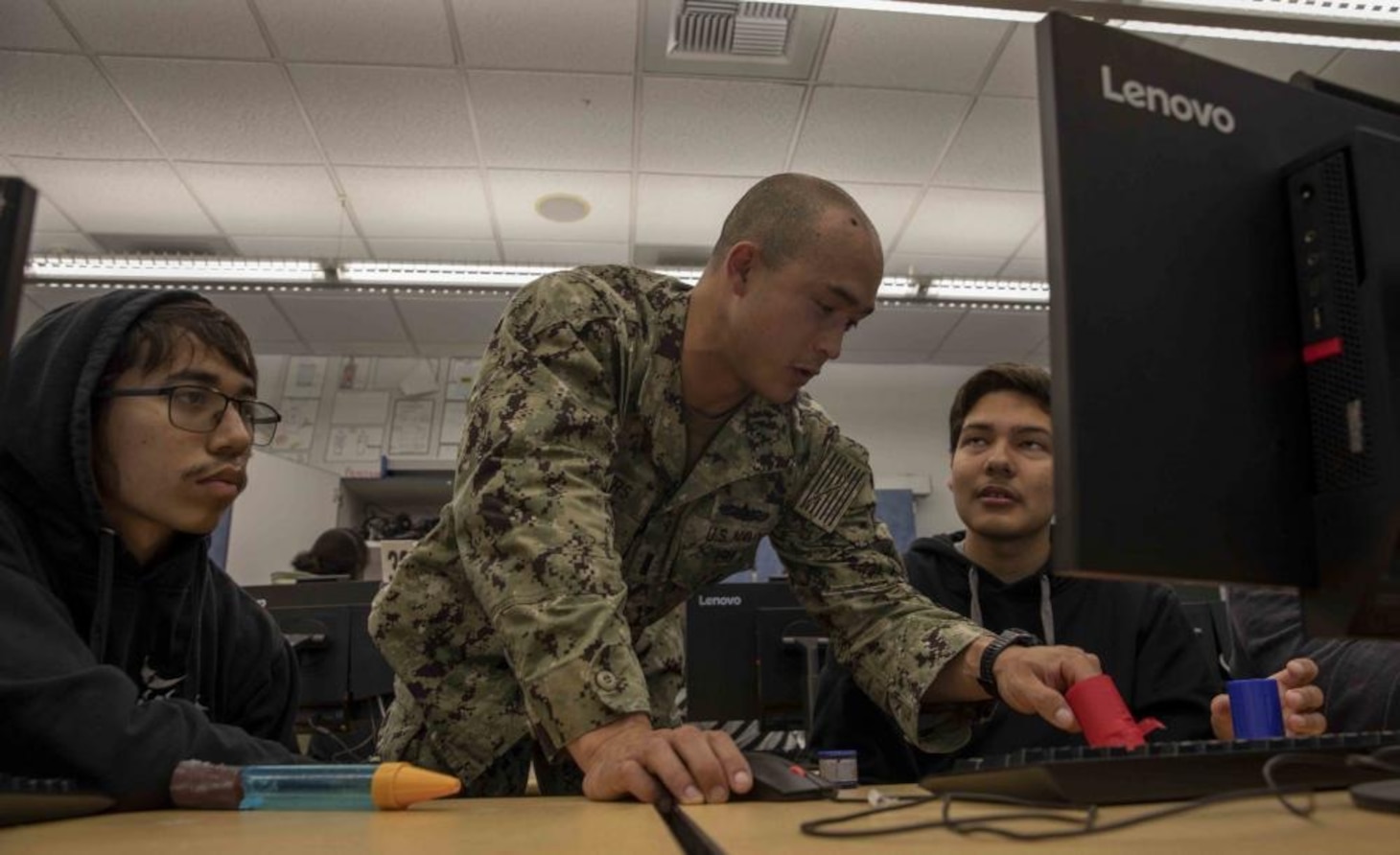 USS Makin Island (LHD 8),USS Anchorage (LPD 23) Connect with Local High School