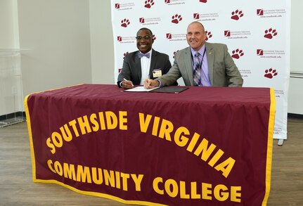 Ceremony establishes partnership between DMA, Southside Virginia Community College