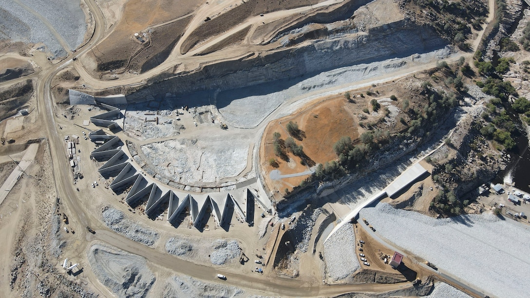 Aerial Photos of Isabella Dam, September 2022