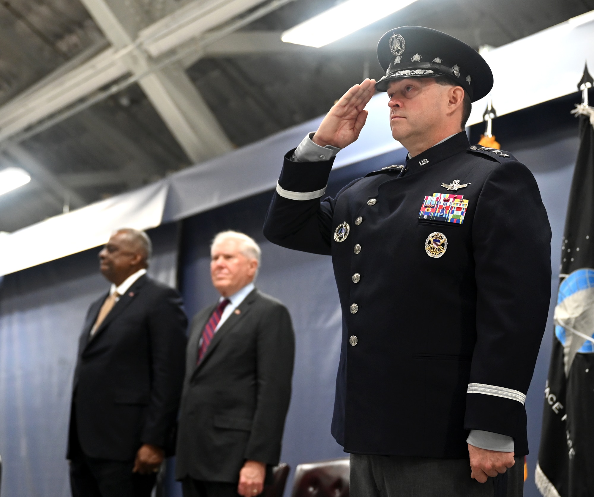 Saltzman formally elevated to Space Force’s highest position Chief of