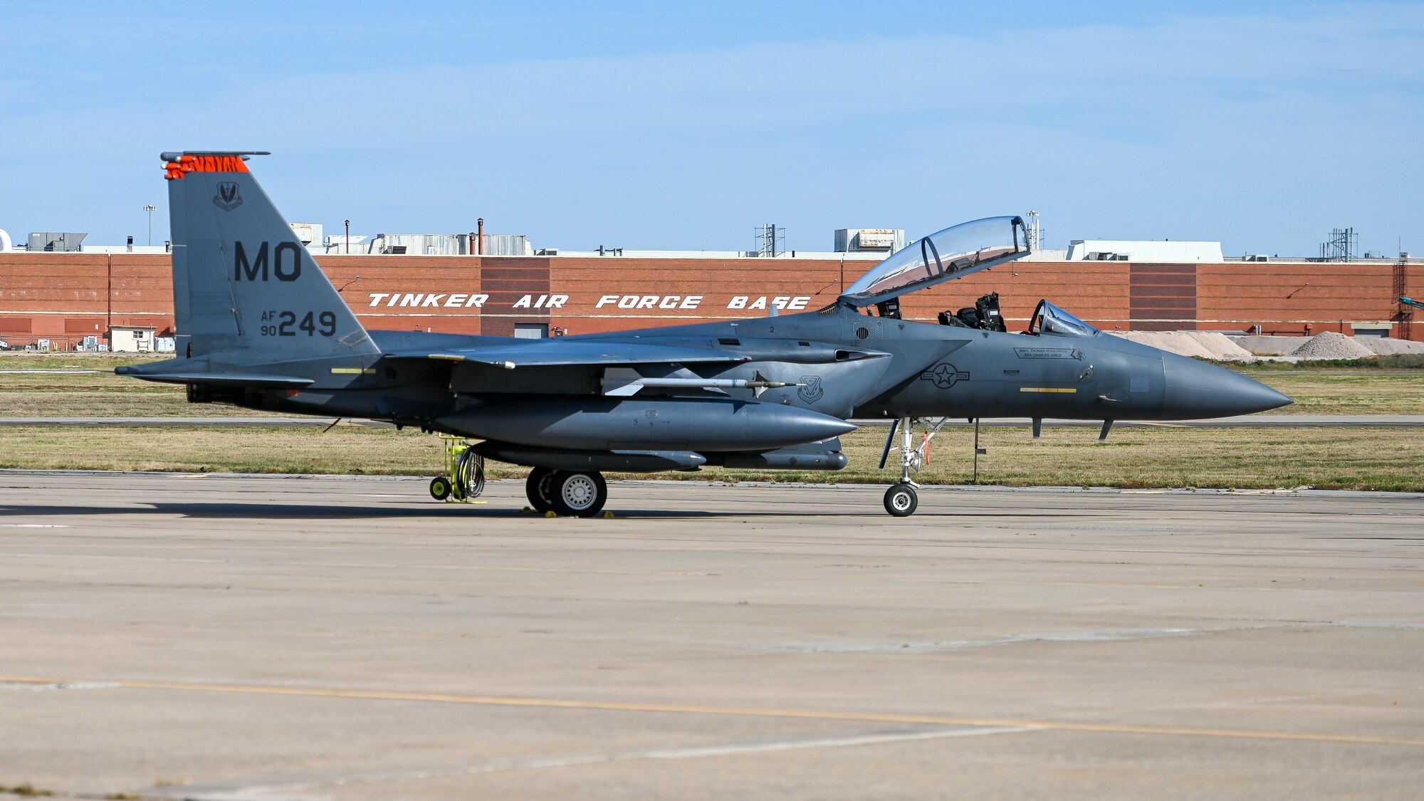 F-15 parked on ramp
