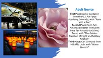 Images of DAF photo contest winners in the adult novice category