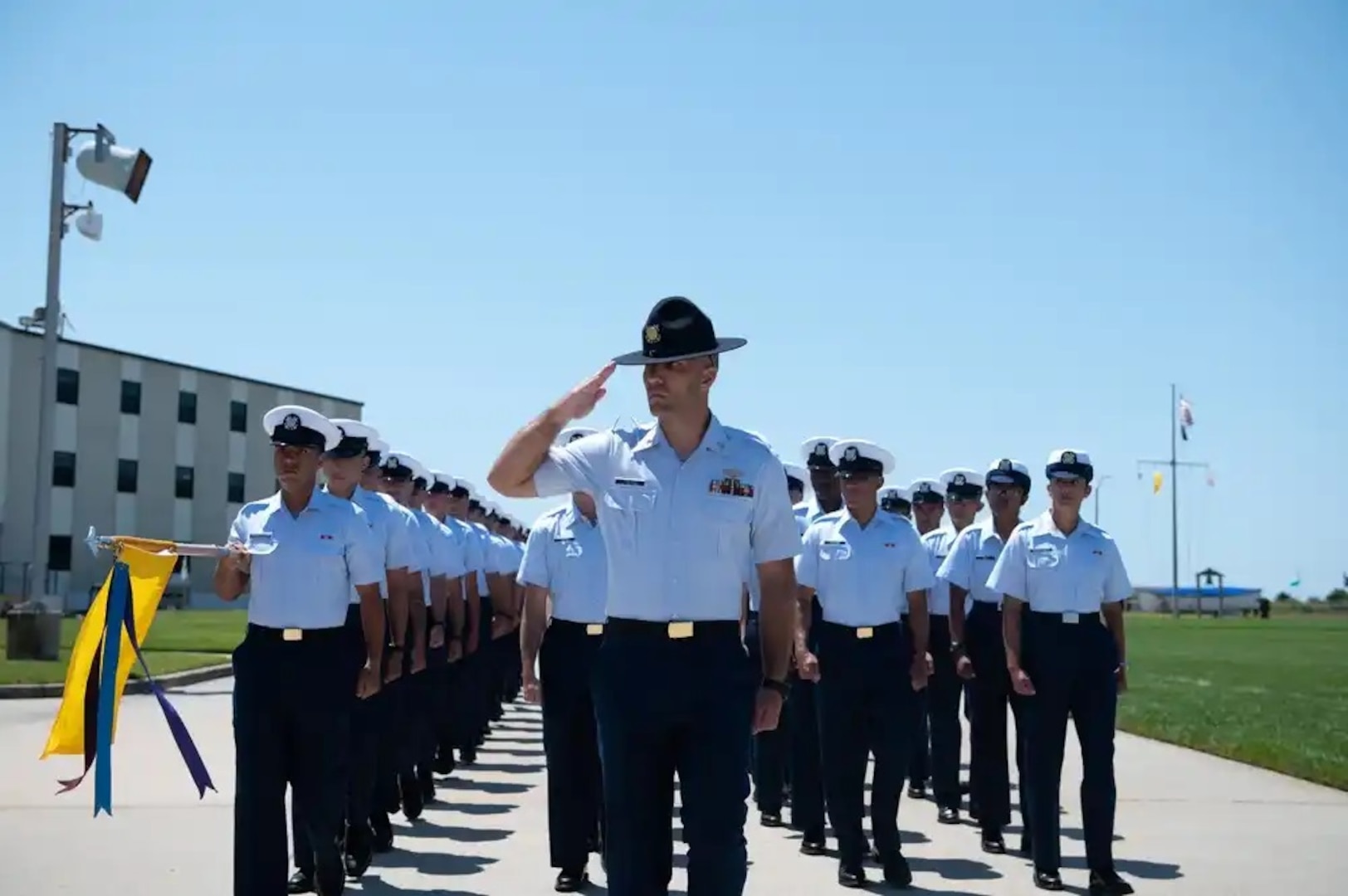 Coast Guard basic training company Tango-202 is the first company to recite the new ethos at graduation. 