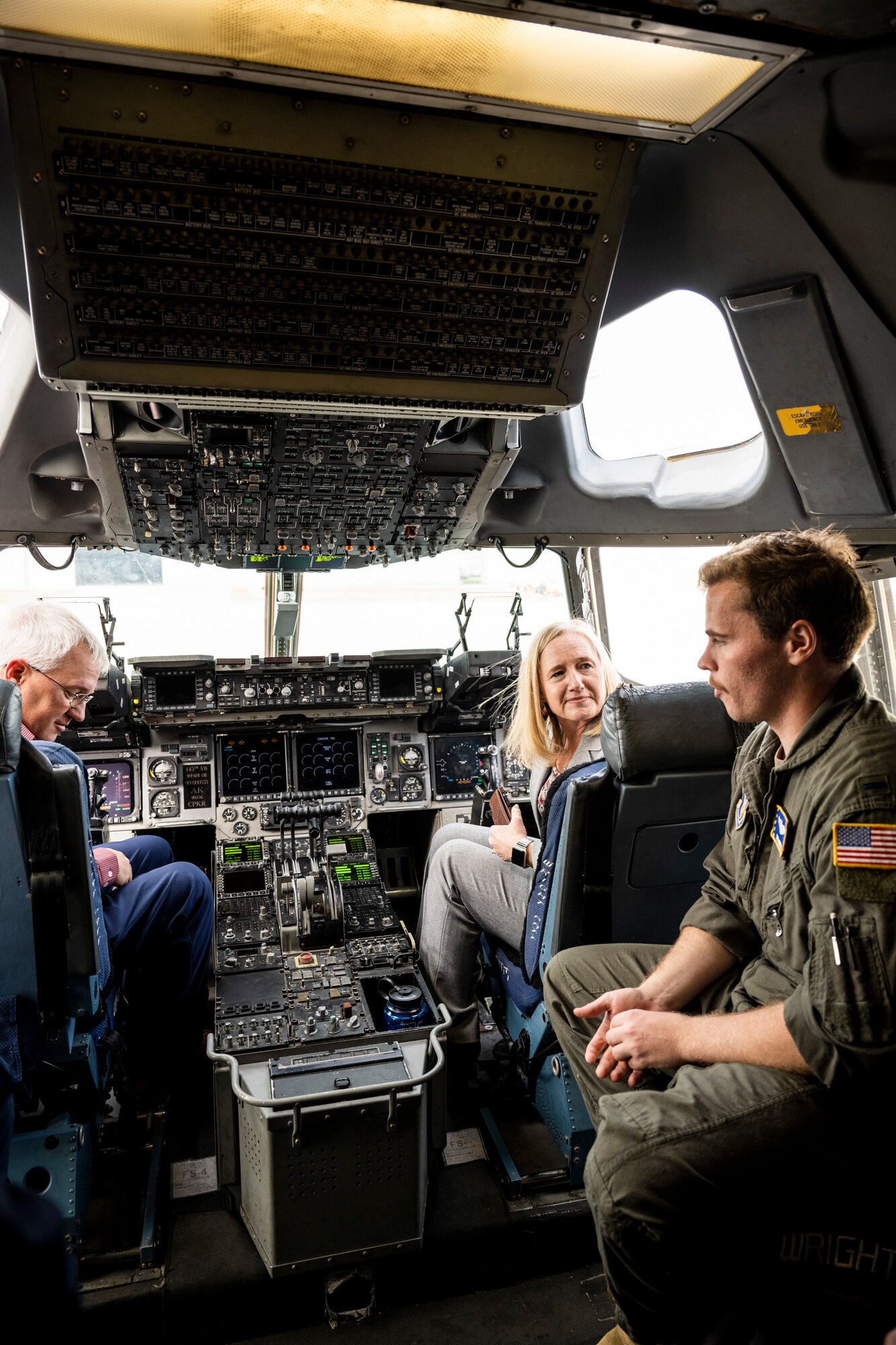 Attendees tour 445th AW aircraft.
