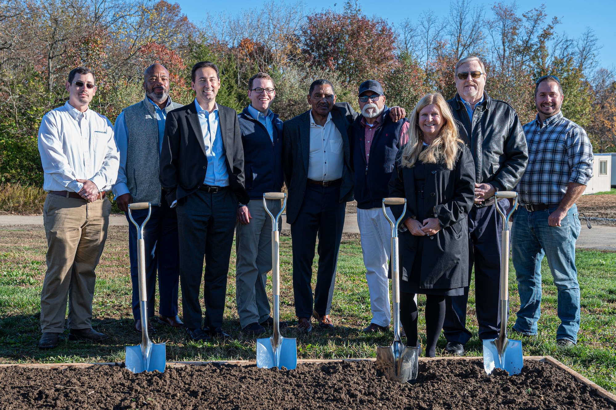 Members from Ameresco, Inc. pose for a photo.