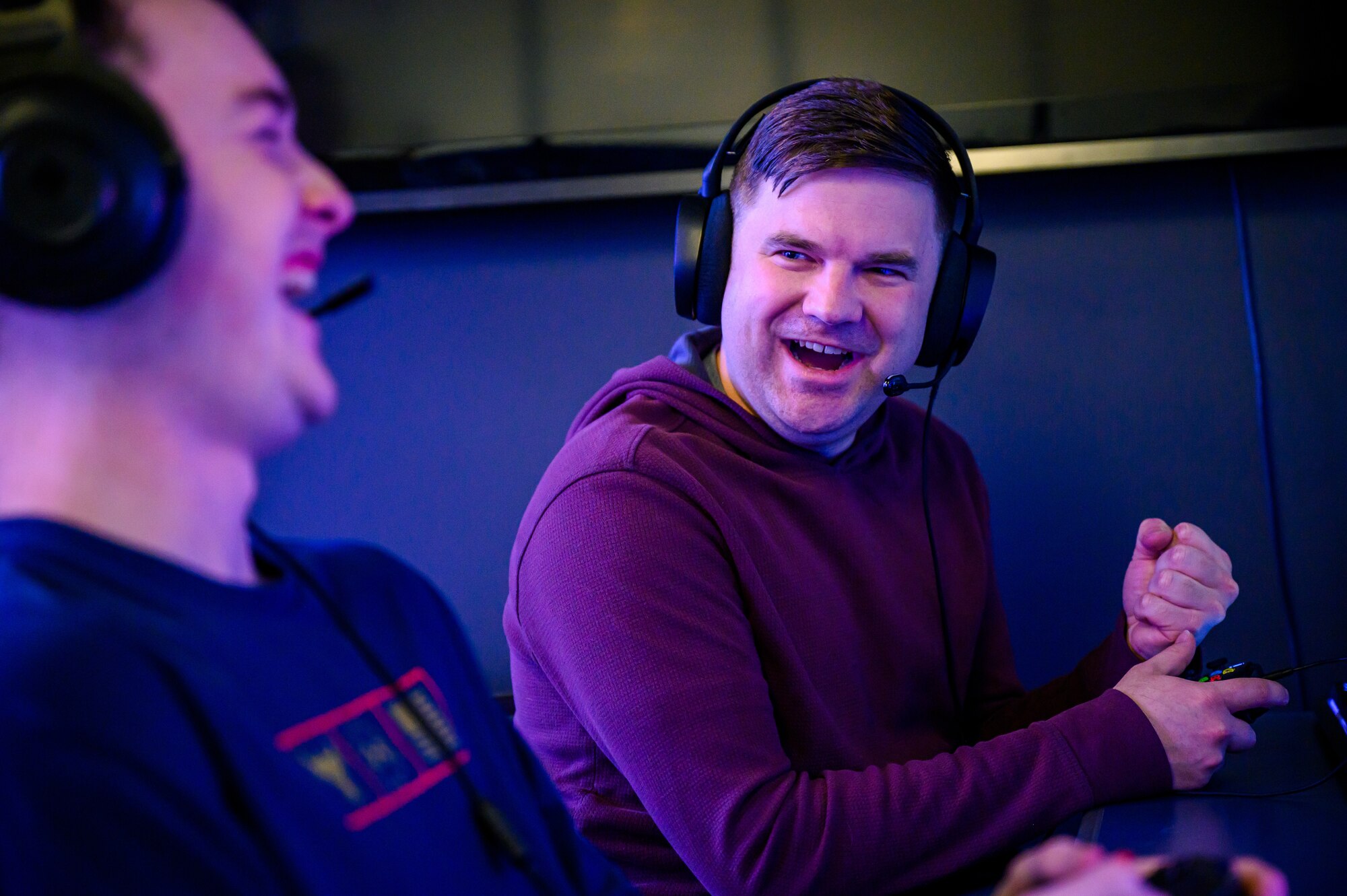 Members of the Eielson Air Force Gaming team participate in a gaming tournament on Eielson Air Force Base, Alaska, Oct. 27, 2022.