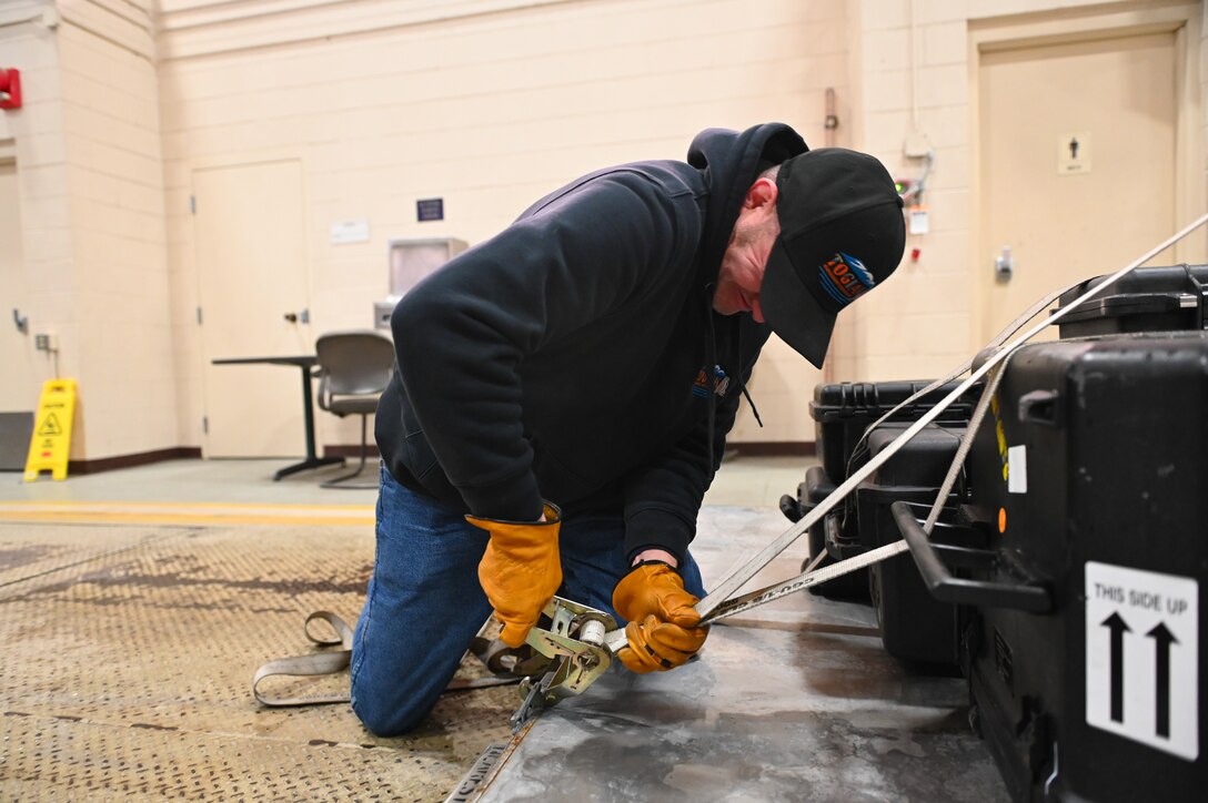 An Emergency Response Vehicle and cargo are thoroughly inspected