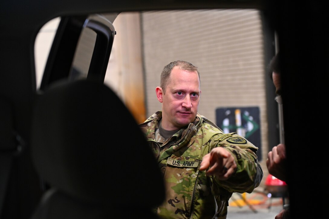 U.S. Army Col. Jacob Peterson participates in an exercise