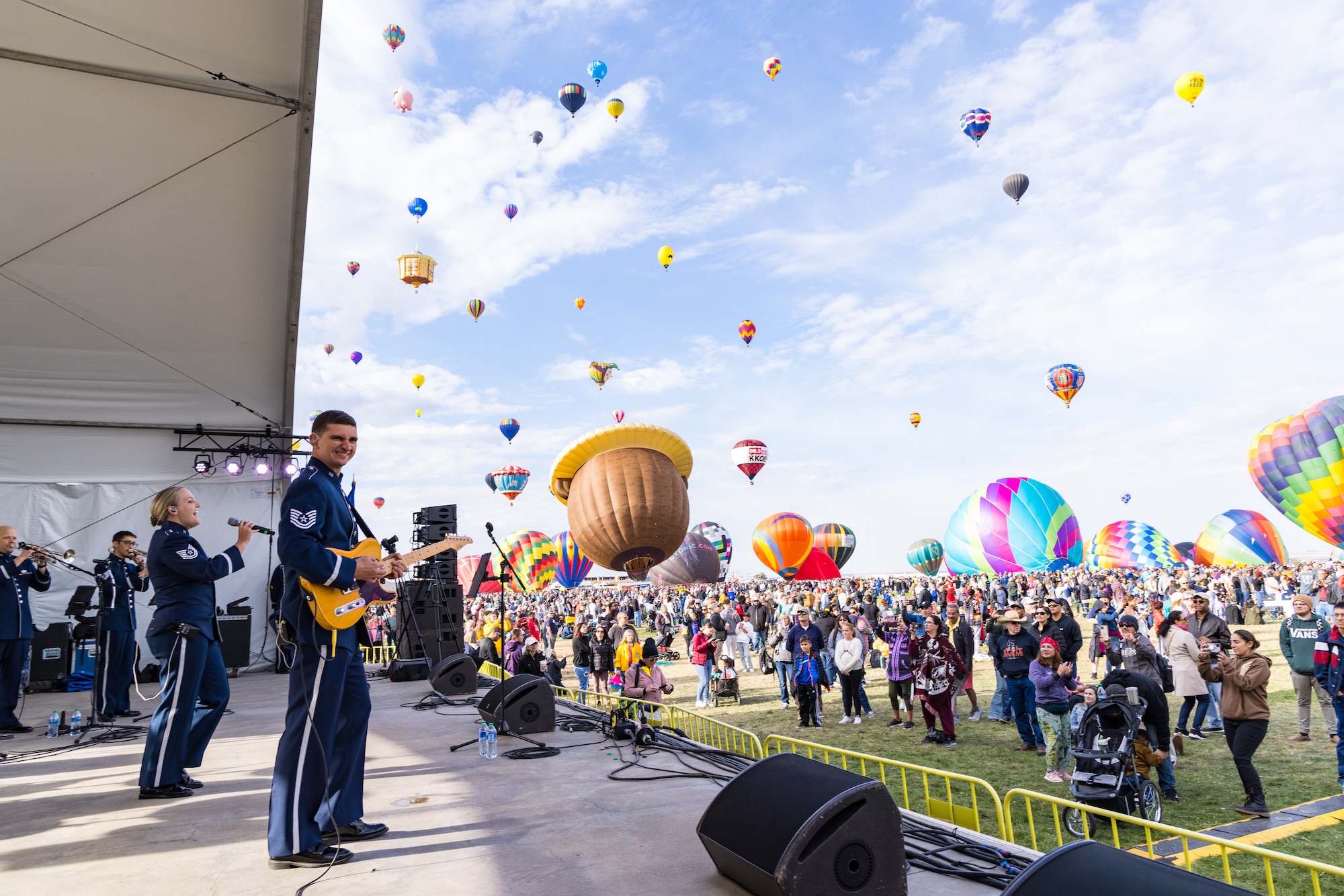Pegasus performed at Albuquerque International Balloon Fiesta in New Mexico, 
in support of USAFA recruiting and community relations