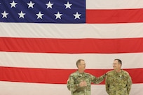 Chief Warrant Officer Five (CW5) Patrick J. Muenks retirement ceremony takes place at the Army Aviation Support Facility, Jefferson City, Mo., Sept. 23, 2022. Muenks retired after 41-years of dedicated service to the Missouri Army National Guard. (Photo by U.S. Army National Guard Spc. Rose Di Trolio.)