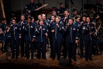 The United States Air Force Band’s Singing Sergeants perform “Freedom” during their Fall Tour concert at George Fox University, Newberg, Ore., Oct. 25, 2022. The Singing Sergeants is the official chorus of the U.S. Air Force, one of six musical ensembles that form The United States Air Force Band. (U.S. Air Force photo by Kristen Wong)