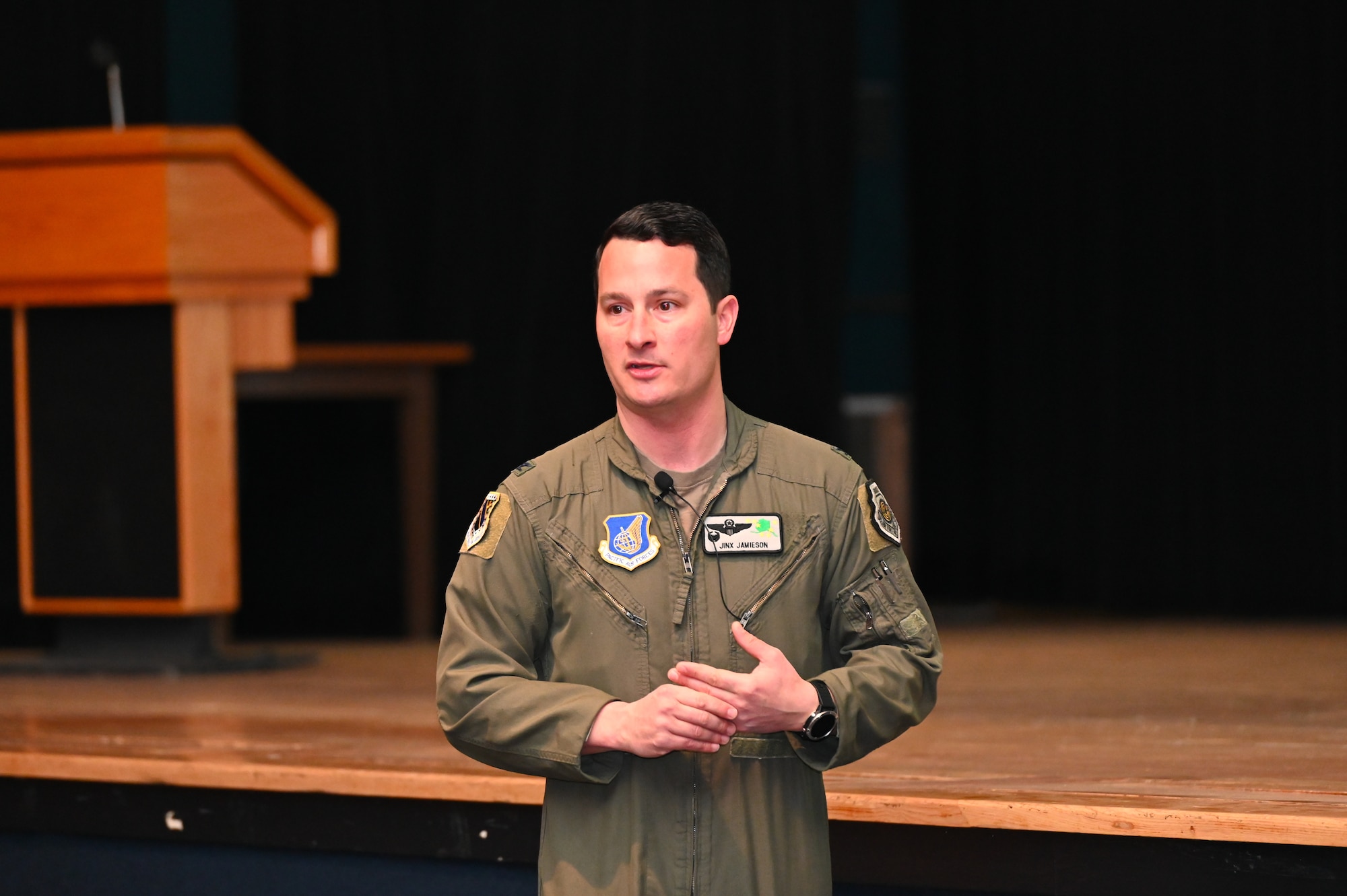Col. Kevin Jamieson speaking