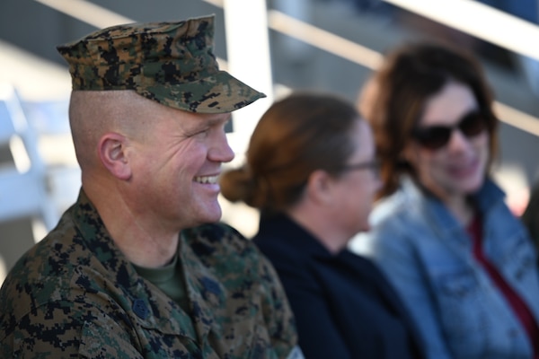 PARRIS ISLAND, S.C. (Nov. 3, 2022) — U.S. Naval Community College's command senior enlisted leader, Sgt. Maj. Michael Hensley, observes the family day parade with President Randi R. Cosentino, Ed.D., at Marine Corps Recruit Depot Parris Island. Cosentino visited MCRD Parris Island as the parade reviewing official for the graduation ceremony of the 391 Marines of Papa Company, 4th Recruit Training Battalion. The United States Naval Community College is the official community college for the Navy, Marine Corps, and Coast Guard. To get more information about USNCC, go to www.usncc.edu. Click on the Inquire Now link to learn how to be a part of the USNCC Pilot II program. (U.S. Navy photo by Chief Mass Communication Specialist Xander Gamble/released)