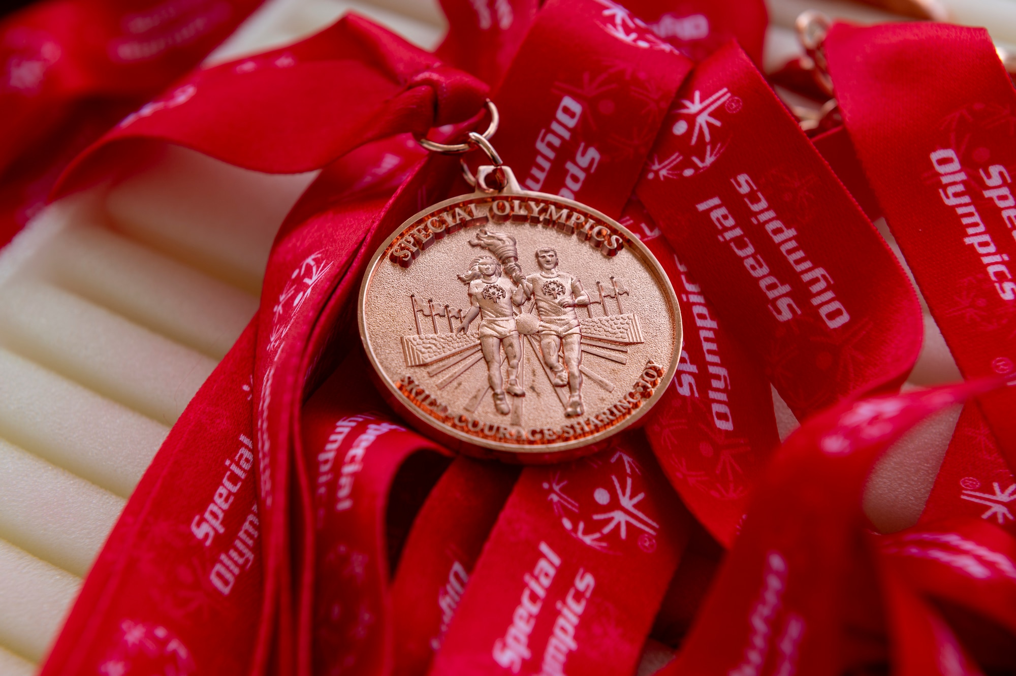 A medal from the Kanto Plains Special Olympics.