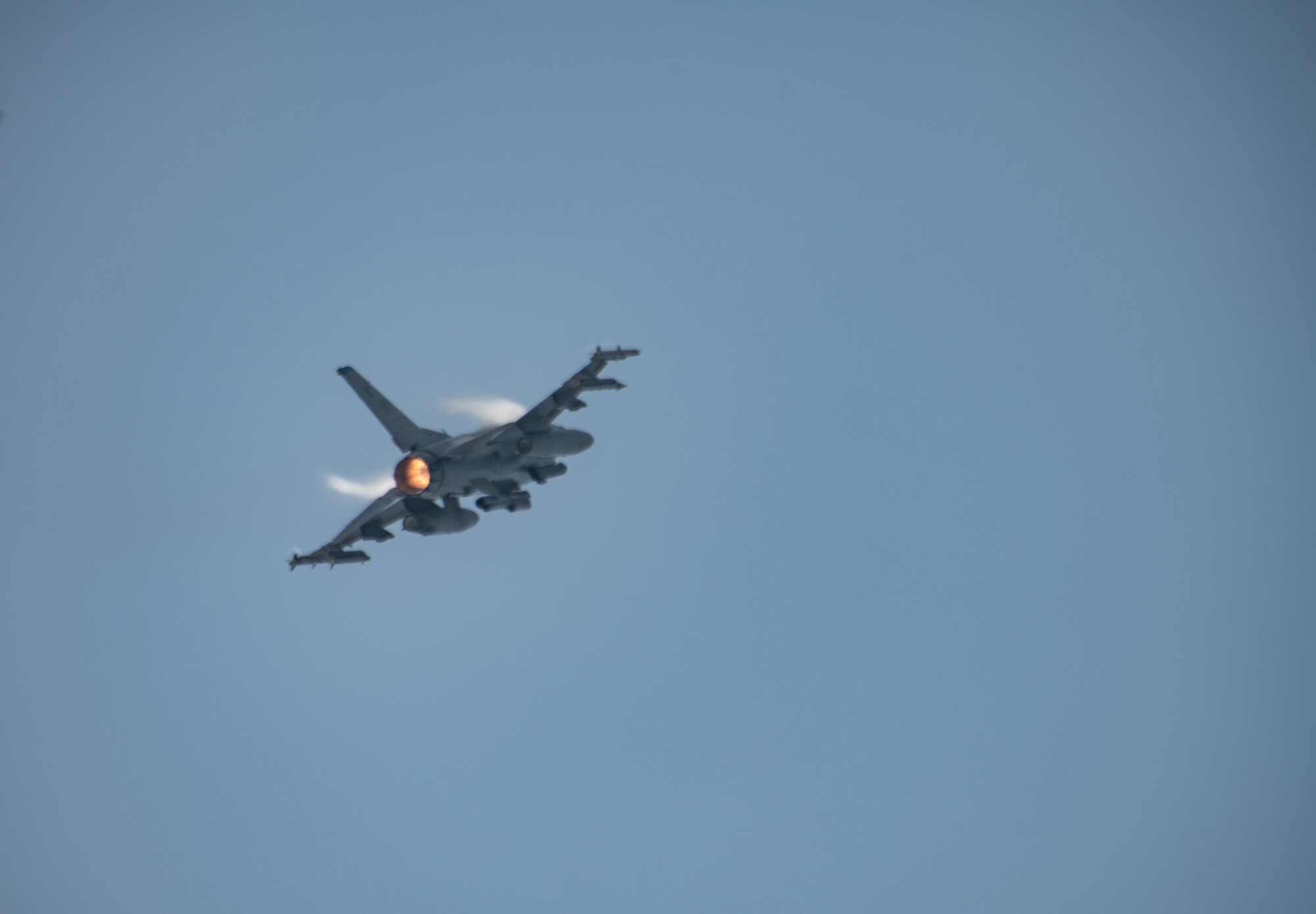 A U.S. Air Force F-16 Fighting Falcon assigned to the 80th Fighter Squadron takes off at Kunsan Air Base, Republic of Korea, Nov. 1, 2022. The 8FW participated in Pacific Air Forces command sponsored training event, VIGILANT STORM 23. VIGILANT STORM integrates U.S. and ROK forces to train on mutual support procedures and maximizes command and control capabilities to improve understanding and trust between the two nations. (U.S. Air Force photos by Staff Sgt. Sadie Colbert)