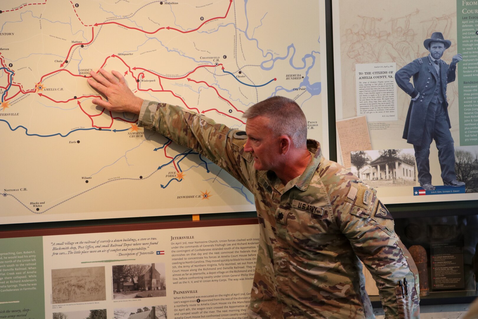 MTC leaders gain historical insights during staff ride