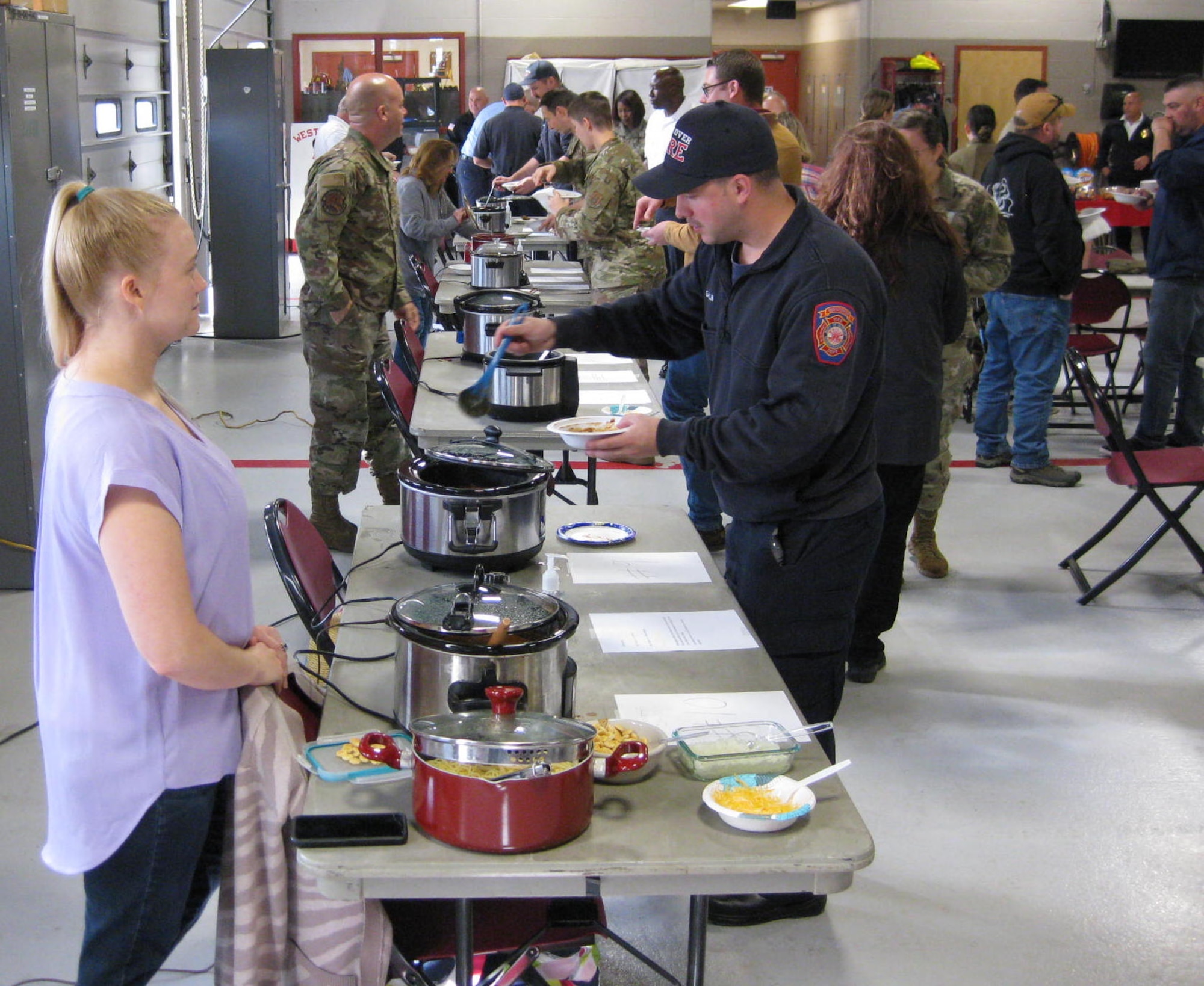 Westover Firefighters put out Firey Chili