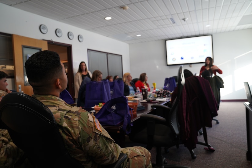 The Alaska National Guard Warrior & Family Services team christened their new Guard Smart orientation program to a mixture of new and seasoned Alaska Air and Army National Guard families at the AKNG armory on Joint Base Elmendorf-Richardson, Nov. 4, 2022.