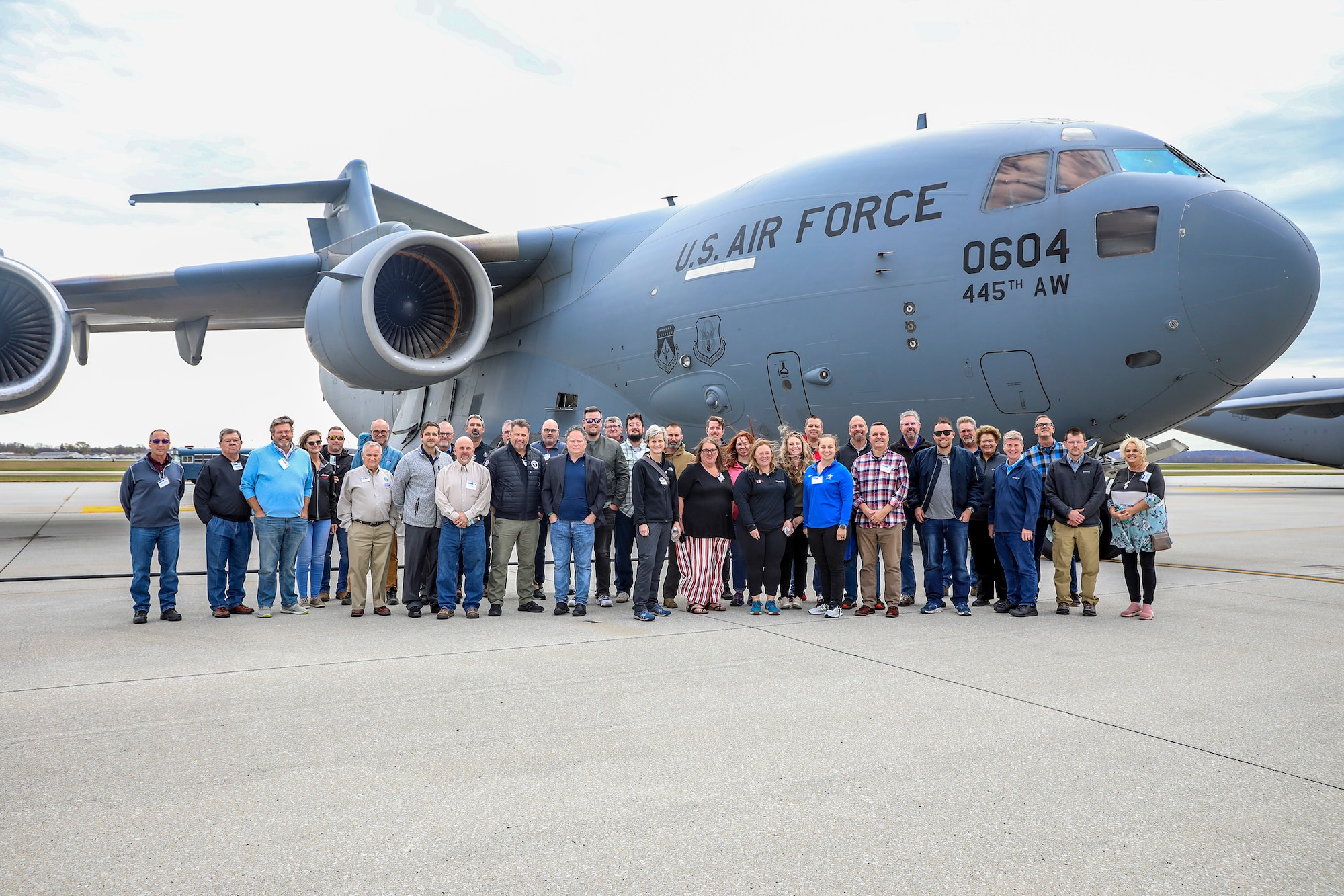 The 445th Airlift Wing hosted more than 40 civilian employers for an Employer Appreciation Day Nov. 5, 2022, at Wright-Patterson Air Force Base, Ohio. The employers came from Michigan, Kentucky, Indiana and various parts of Ohio to see exactly where their Air Force reservist employees work and what they do on unit training assembly weekends.