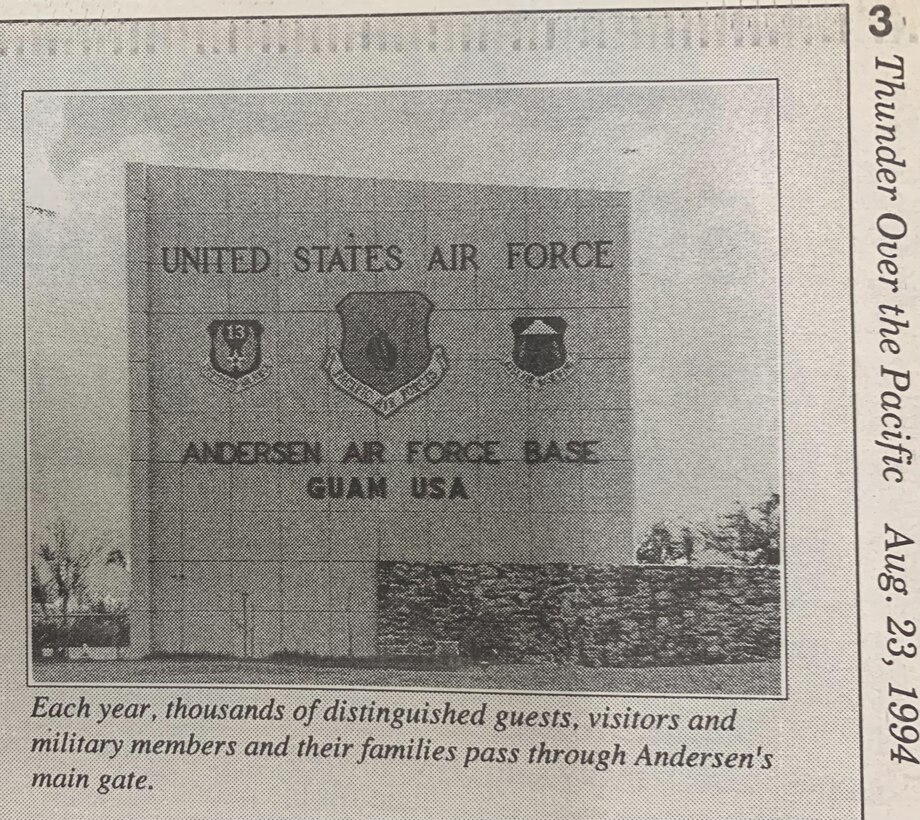1992. The 633rd Air Base Wing was reactivated at Andersen on Oct. 1, 1989 and was deactivated on Oct. 1, 1994.