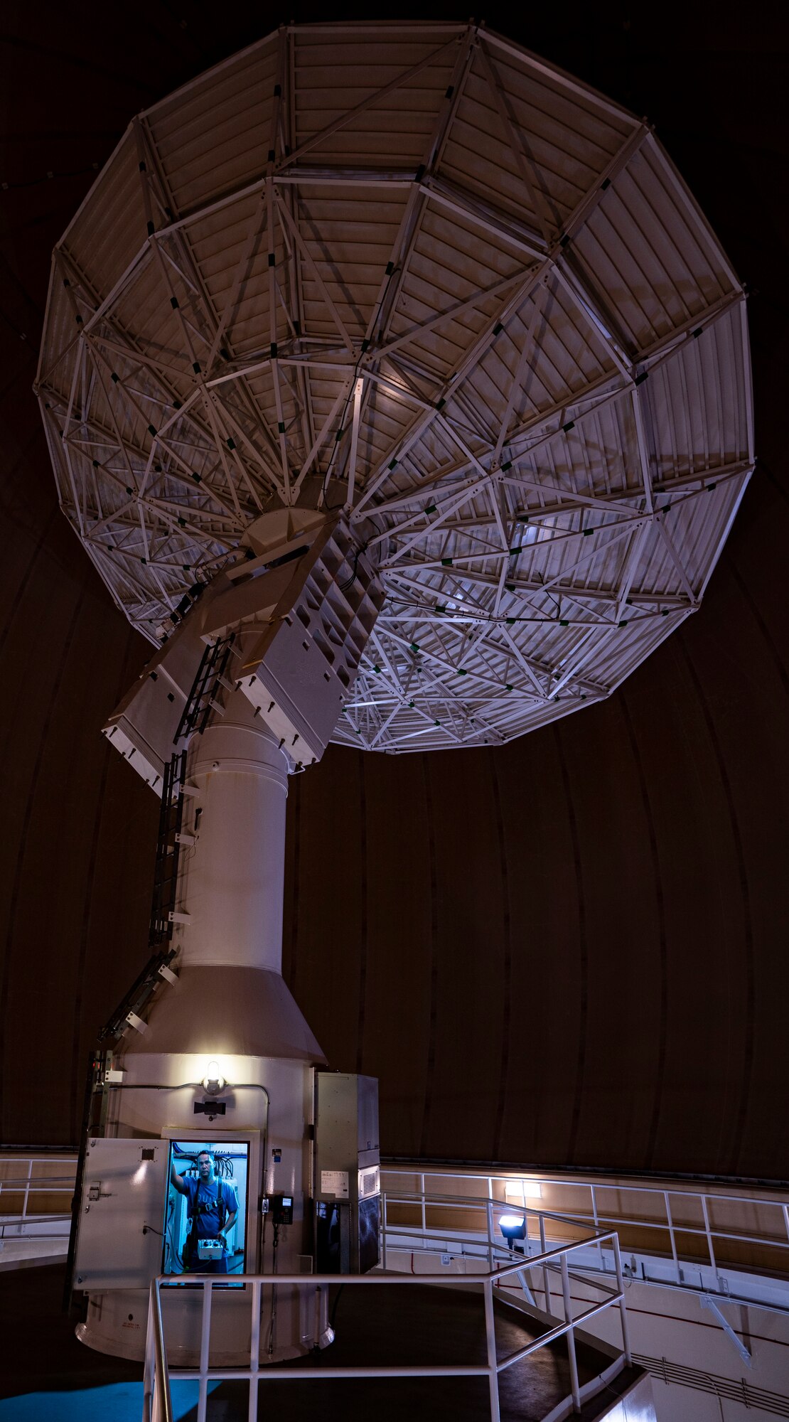 man operating radome