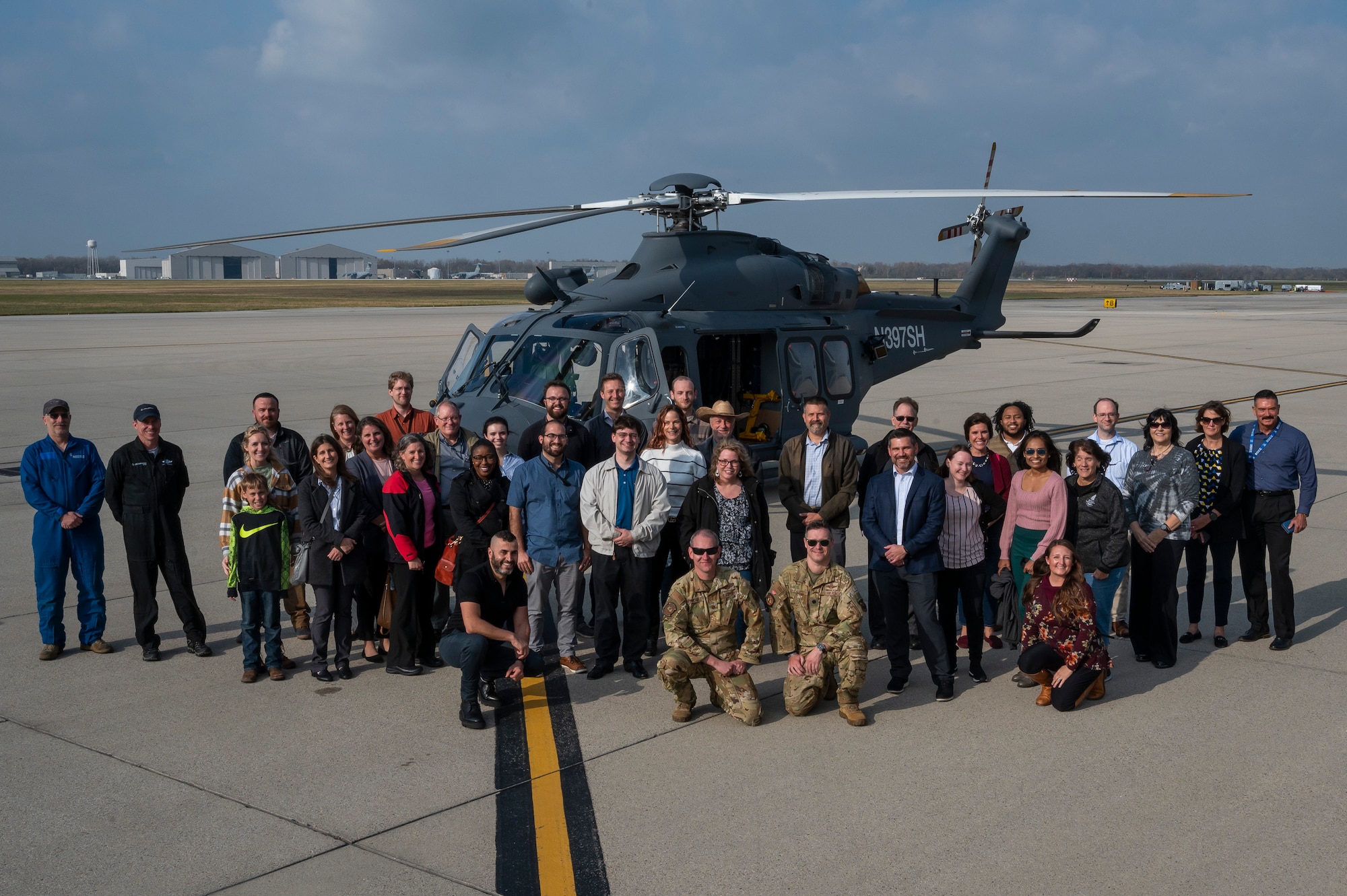 MH-139A visits WPAFB for the first time. The visit was a static stop over on November 1, 2022. (USAF photo by Jim Varhegyi).