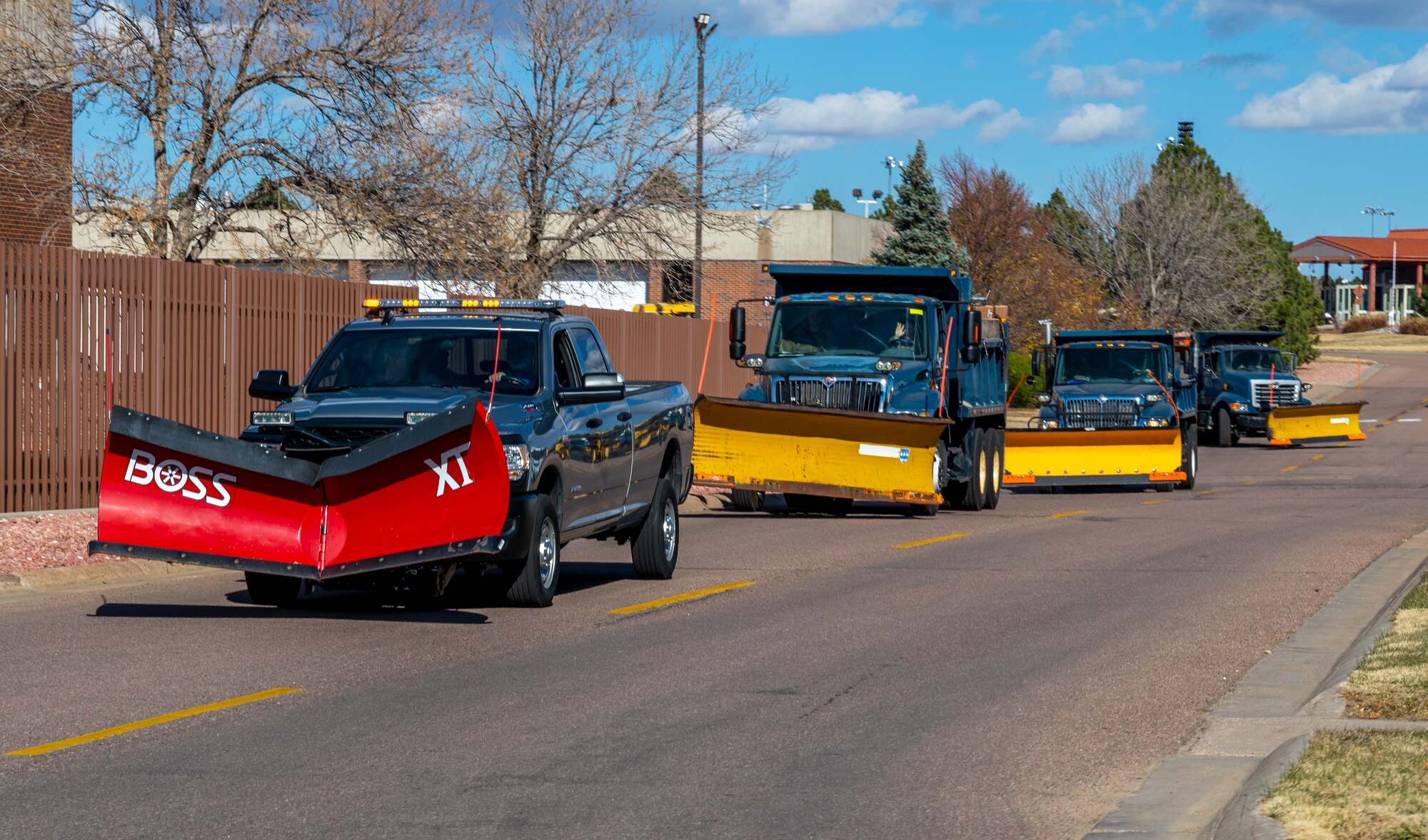 Vehicles in a parade