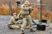 A Lithuanian Army sniper team competes in the Pennsylvania State Sniper Match sponsored by The Pennsylvania National Guard’s Marksmanship Training Unit (MTU) November 3-6 at Fort Indiantown Gap. This sniper team has been selected as the best from their unit to compete in the annual event.
