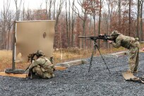 A U.S. Army sniper team competes in the Pennsylvania State Sniper Match sponsored by The Pennsylvania National Guard’s Marksmanship Training Unit (MTU) November 3-6 at Fort Indiantown Gap. This sniper team has been selected as the best from their unit to compete in the annual event.