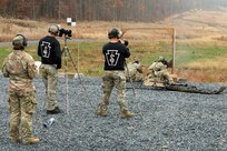 A U.S. Army sniper team competes in the Pennsylvania State Sniper Match sponsored by The Pennsylvania National Guard’s Marksmanship Training Unit (MTU) November 3-6 at Fort Indiantown Gap.  This sniper team has been selected as the best from their unit to compete in the annual event.