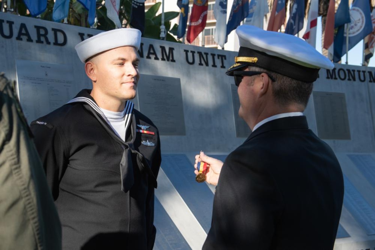 Sailor Receives Medal for Life-Saving Actions